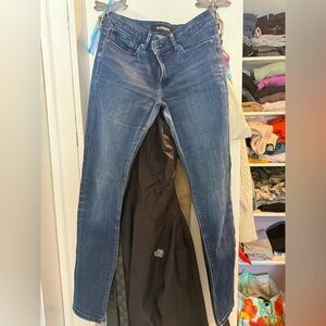 Express Women's Dark Blue Skinny Jeans
